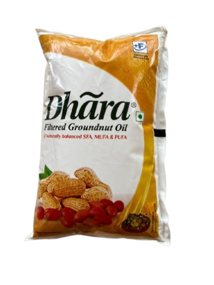 Dhara Groundnut oil 1LTS